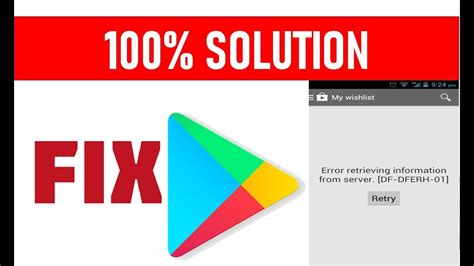 How To Fix Google Play Store Error Df Dferh How To Fix My