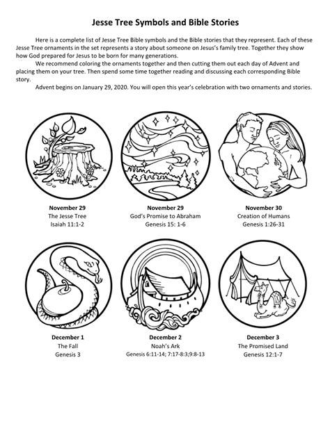 Jesse Tree Symbols And Bible Stories DocsLib