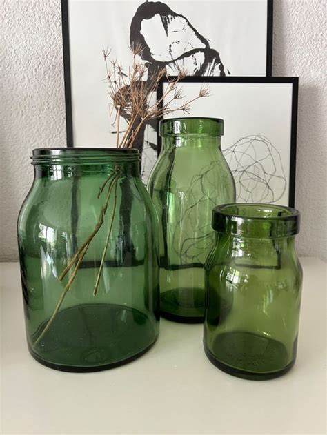 3 Bülacher Gläser Glas im Set Einmachglas Antik Vintage Kaufen auf