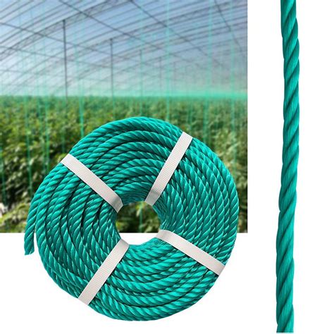 5 16 3 Strand Polyethylene Rope 600 Coil Deep Green For