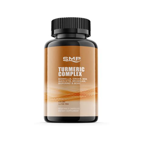 Private Label Turmeric Complex Capsules Boswellia Ginger And More