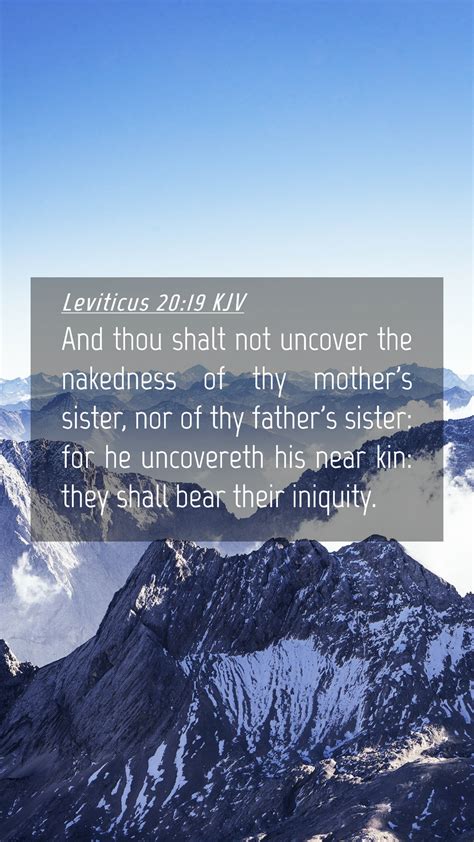 Leviticus Kjv Mobile Phone Wallpaper And Thou Shalt Not Uncover