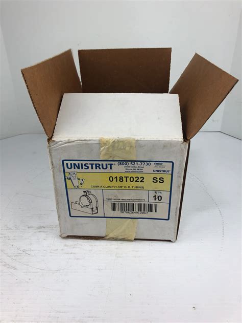 Unistrut Tyco Cush A Clamp Clamps 018t022 Ss Box Of 20 Metal Logics