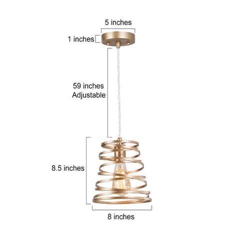 Mid Century Modern Gold 1 Light Lantern Pendant For Kitchen Island Bed Bath And Beyond 36967566