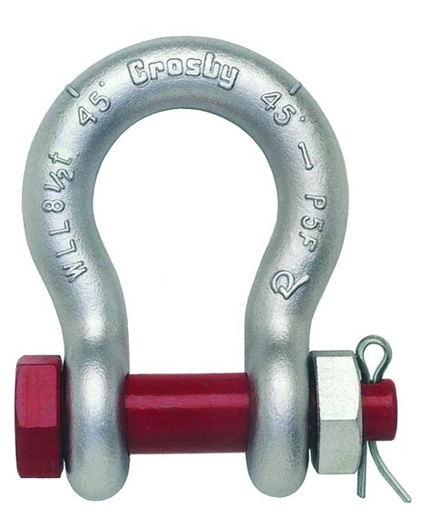 Crosby 1019659 Carbon Steel G 2130 Bolt Type Anchor Shackle Galvanized