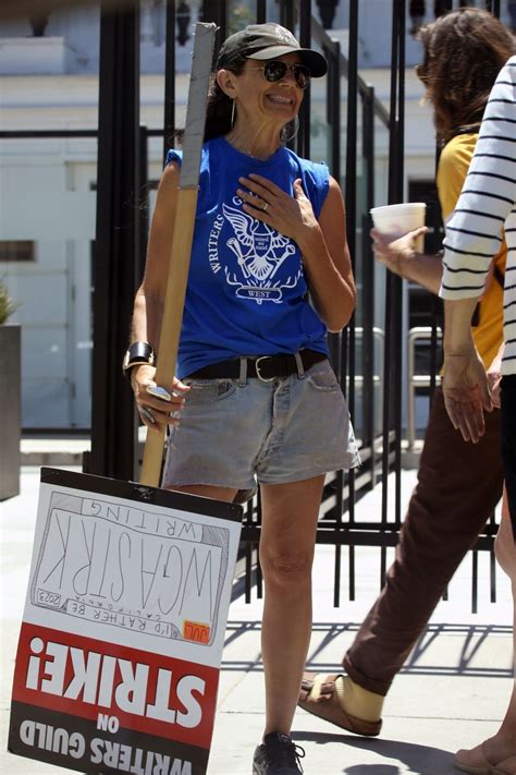 JUSTINE BATEMAN at SAG-AFTRA Strike at Netflix in Hollywood 08/02/2023 ...