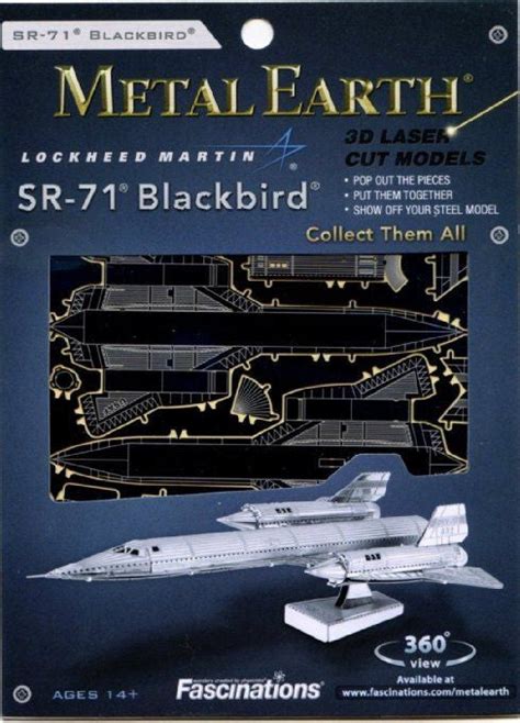 Metal Earth Sr 71 Blackbird R4lus