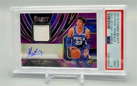 Panini Select Matisse Thybulle Rc Purple Rpa Rookie Auto Psa