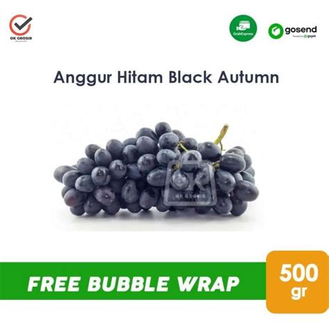 Jual Anggur Hitam Black Autum Manis Renyah Tanpa Biji Khusus Instant