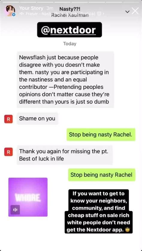 Nasty Rachel Telegraph