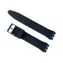 Navy Blue Silicone Strap For Swatch Watches