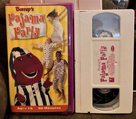 Barney Vhs Lot Barneys Pajama Party Beach Party And Barneys House