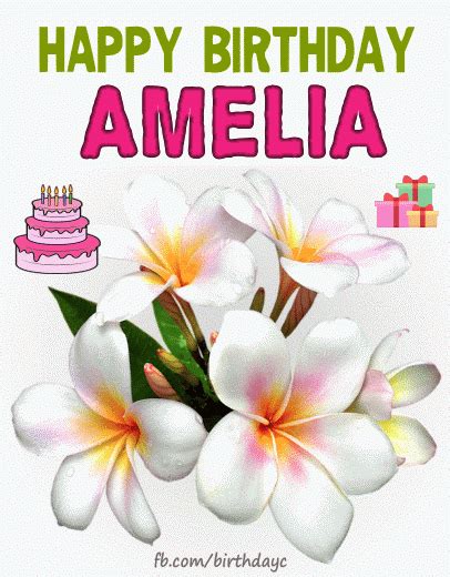 Happy Birthday Amelia image gif - HBDAY.ART