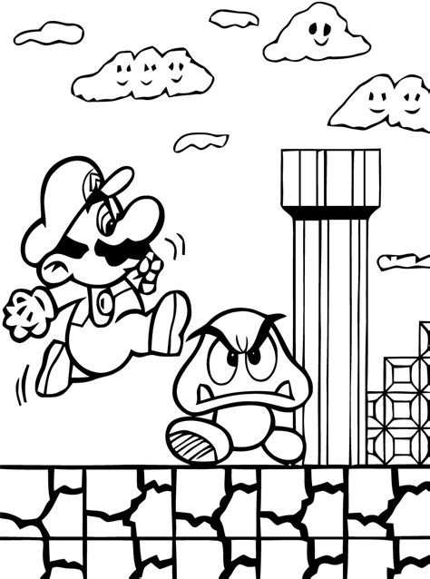 Coloriages Mario Bros Jeux Vidéos Dessins à colorier Page 2