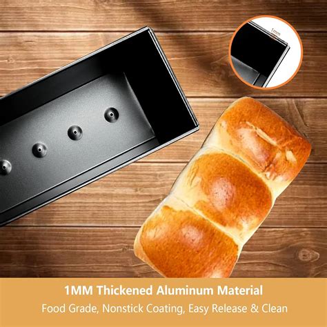 TA BEST Pullman Molde Para Pan Con Tapa De Acero Aluminiado Molde