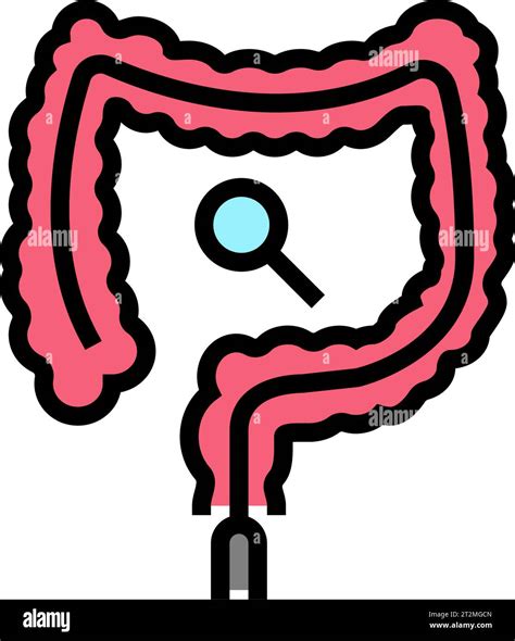 Colonoscopy Examination Color Icon Vector Illustration Stock Vector Image And Art Alamy