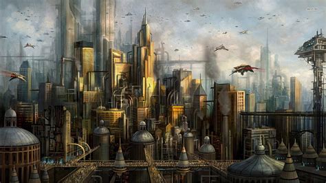 1080P Free download | City artwork, Futuristic city, Dieselpunk HD ...