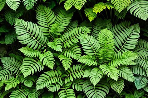 Premium AI Image | Exotic ferns