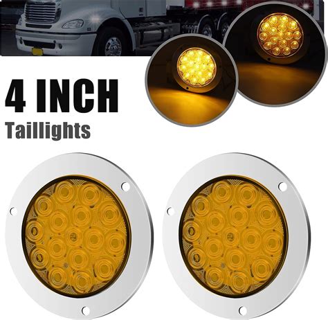 Amazon Biqing High Low Beam Pair Truck Tail Light Amber Inch