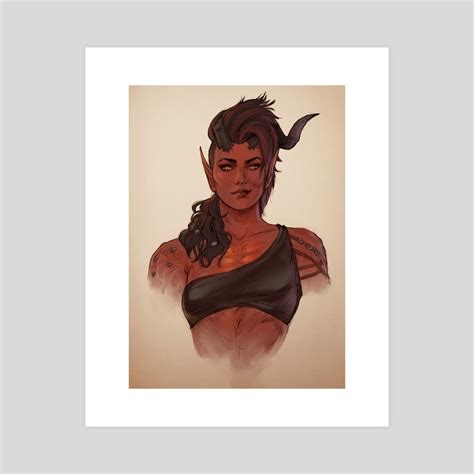 Karlach Sketch An Art Print By Jasmin Darnell INPRNT