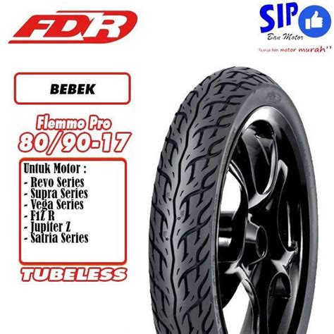 Ban Motor Bebek Fdr Flemmo Pro Ring Tubeless Lazada Indonesia