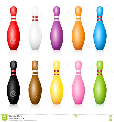 Bowling Pins Line And Solid Icon Bowling Concept Bowling Game Sign On