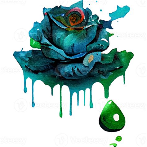 Colorful Roses Watercolor Clipart Ai Generative 23475667 Png