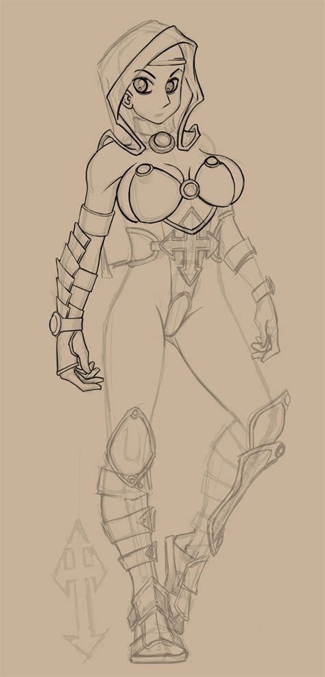 Purple Night Assasin Sketch By Grimnir Hentai Foundry