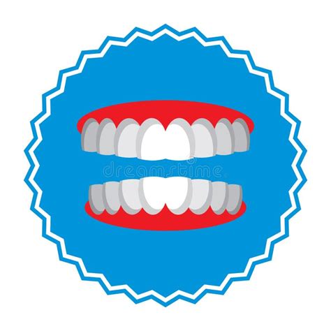 A Set of Dentures. Vector Illustration Decorative Design Stock Vector ...