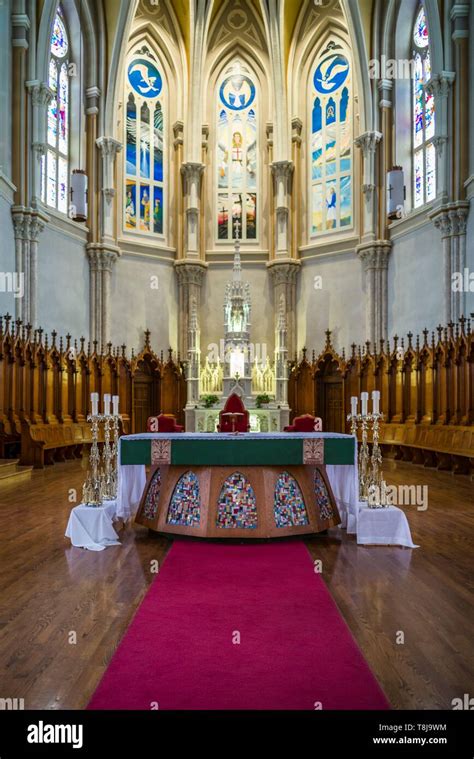 Canada, New Brunswick, Miramichi, St. Michael's Basilica, interior Stock Photo - Alamy