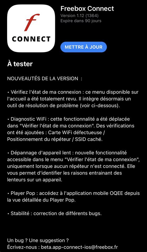 Free Lance Une Nouvelle Mise Jour De Freebox Connect Sur Iphone Qui