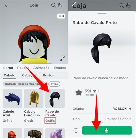 Como conseguir cabelo de graça no Roblox