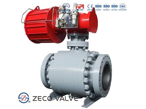 Pneumatic Ball Valve Actuated Ball Valve Zeco Valve