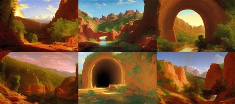 Claypool Tunnel Arizona Painting By Thomas Cole Stable Diffusion