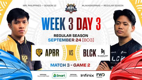 Mpl Ph S W D Apbr Vs Blck Game Youtube