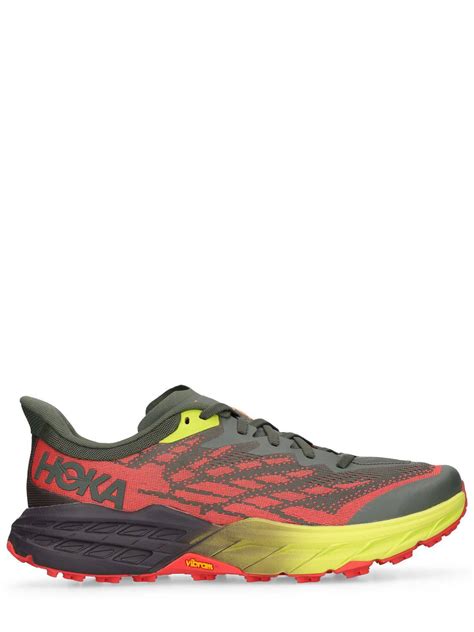 Buy Hoka Speedgoat 5 Trail Running Sneakers Thyme Fiesta At 30 Off