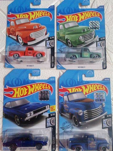 HOT WHEELS ROD SQUAD CLASSIC 55 NOMAD 8 CRATE CUSTOM 53 CADILLAC 68 CHEVY NOVA Z ROD