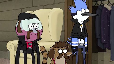 Regular Show Mordecai Rigby And Benson Go To Death For Help To Get