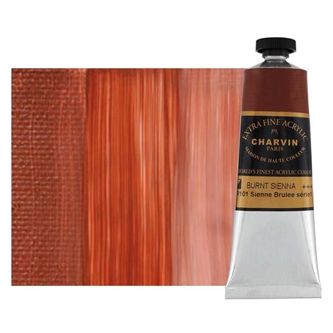 Charvin Extra Fine Artists Acrylic Burnt Sienna Ml Jerry S Artarama