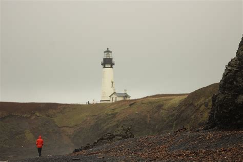 White lighthouse, Oregon, coast, west coast, lighthouse HD wallpaper | Wallpaper Flare