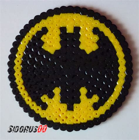 Logo Batman perler beads sprites hama by Sidorus00 H= cm L= cm | Perle ...