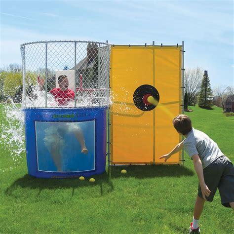 The Backyard Dunk Tank Hammacher Schlemmer Dunk Tank Backyard