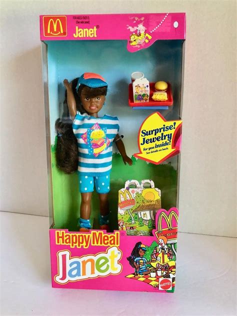 1993 Nib Barbie Mcdonalds Happy Meal Janet Friend Of Stacie Aa African