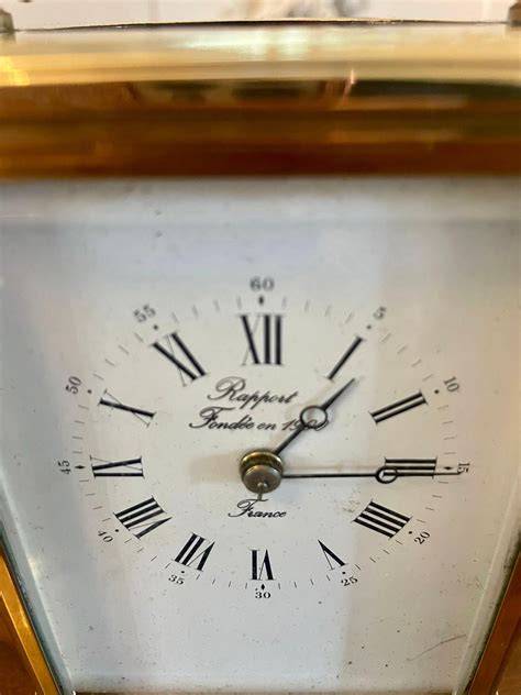 Large Antique Victorian Quality Brass Striking Carriage Clock For Sale