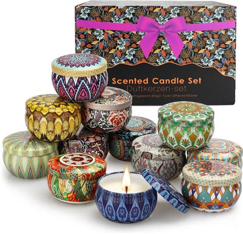 Yinuo Candle Scented Candles Ts Set For Women Aromatherapy Candles For Home Scented 12 Pcs