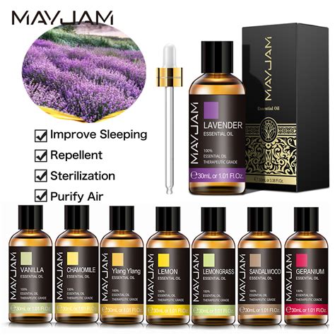 [any 3 Get 10ml Bergamot] Mayjam Lavender Lemongrass Vanilla น้ำมันหอม