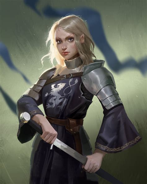 Artstation Mercenary Clare Wong Fantasy Female Warrior Female