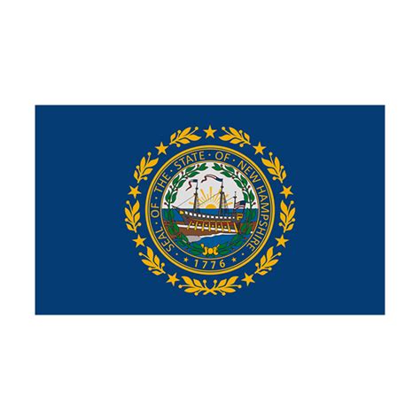 New Hampshire State Flag NH Vinyl Sticker Decal - Rotten Remains