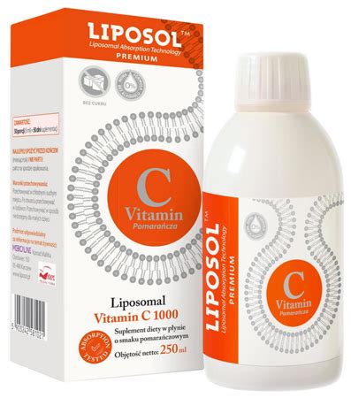 Liposol Liposomalna Witamina C1000 smak pomarańczowy 250ml C