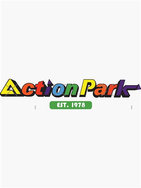 Action Park Logo Sticker By Cgkgraphics Redbubble